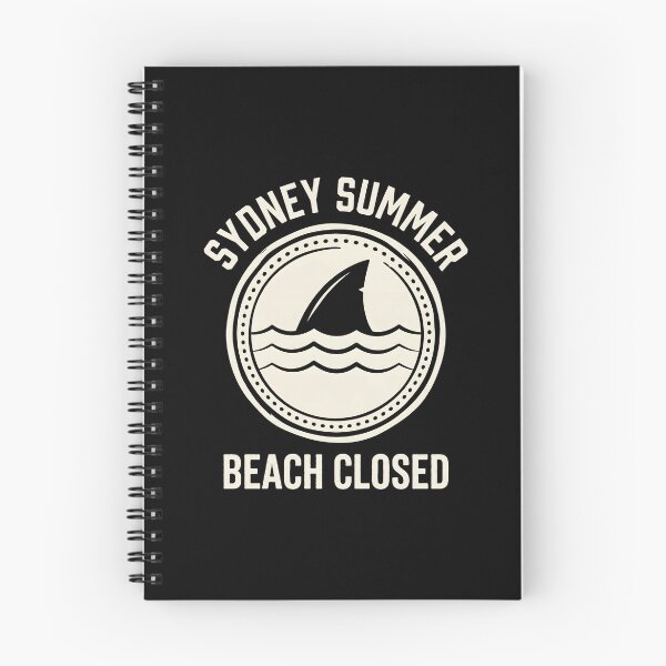 Item preview, Sydney Summer Beach Closed Shark Warning Sign designed and sold by SplashTastic.