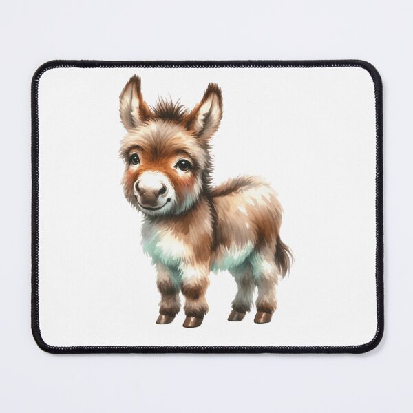 Item preview, Cute Baby Donkey Illustration designed and sold by LunaPixelStudio.