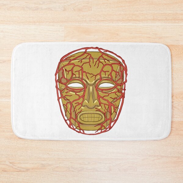 Item preview, Sacred Aztec Gold Mask Artifact Graphic designed and sold by Dammitfrankyart.