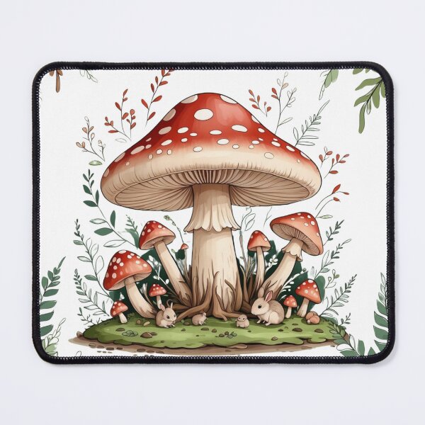 Item preview, Cottagecore Mushroom Print | Watercolor Botanical Wall Art | Whimsical Forest Decor | Fairytale Room Aesthetic designed and sold by NuniDesigns.