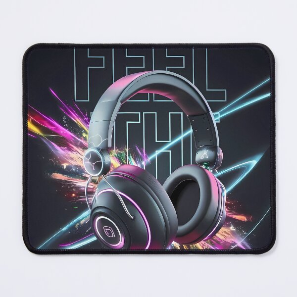 Item preview, Neon Headphones & Cosmic Energy - World Music Day designed and sold by Art-Arcade6.