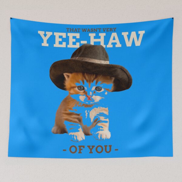 Item preview, That Wasnt Very Yee Haw Of You Cowboy Cat Meme designed and sold by GenZFashion000.