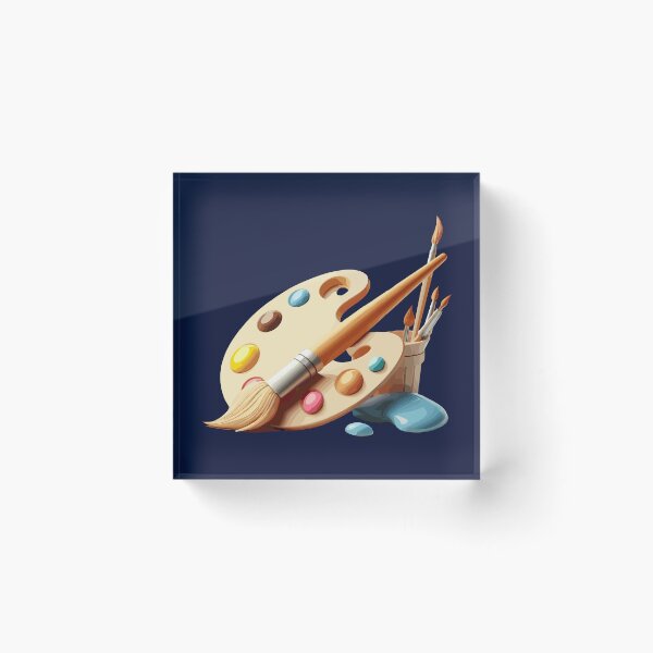 Item preview, Color palette and paintbrush designed and sold by Art-spree.