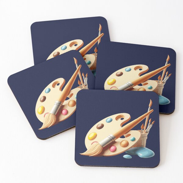 Item preview, Color palette and paintbrush designed and sold by Art-spree.