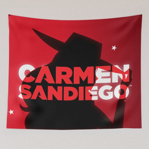 Item preview, Carmen Sandiego - La femme rouge silhouette (text .ver) designed and sold by Valuxcreates.