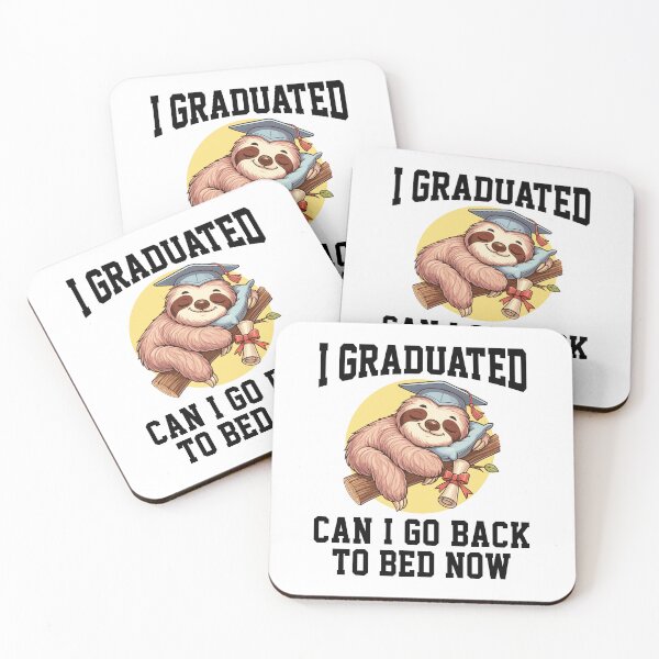 Item preview, I Graduated Can I Go Back To Bed Now Funny Sloth Graduation Design designed and sold by MaxGraphicShirt.