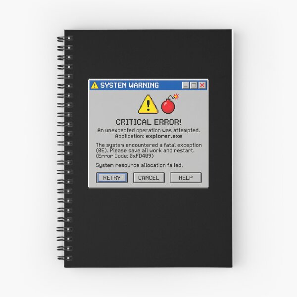 Item preview, Retro Pixel Art Computing Error Message designed and sold by SplashTastic.