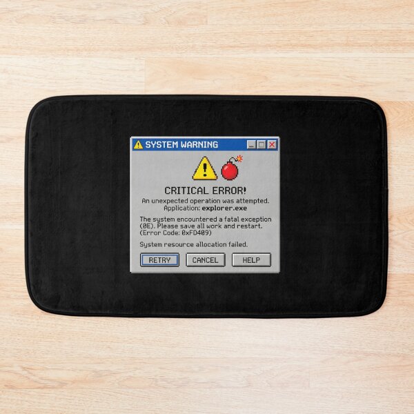 Item preview, Retro Pixel Art Computing Error Message designed and sold by SplashTastic.