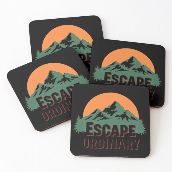 Item preview, Escape Ordinary Retro Sticker | Minimal Adventure Wanderlust Design designed and sold by Shop9999.