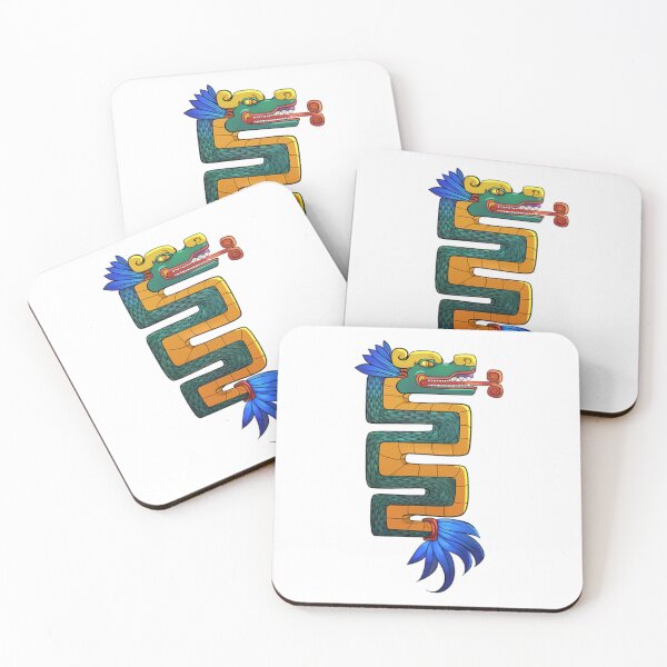 Item preview, Quetzalcoatl Feathered Serpent Aztec God Art designed and sold by Dammitfrankyart.
