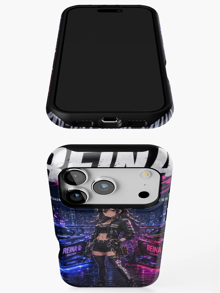 Thumbnail 3 of 4, iPhone Case, REINA Racing – Two Machines One Spirit designed and sold by RinaWorksJP.