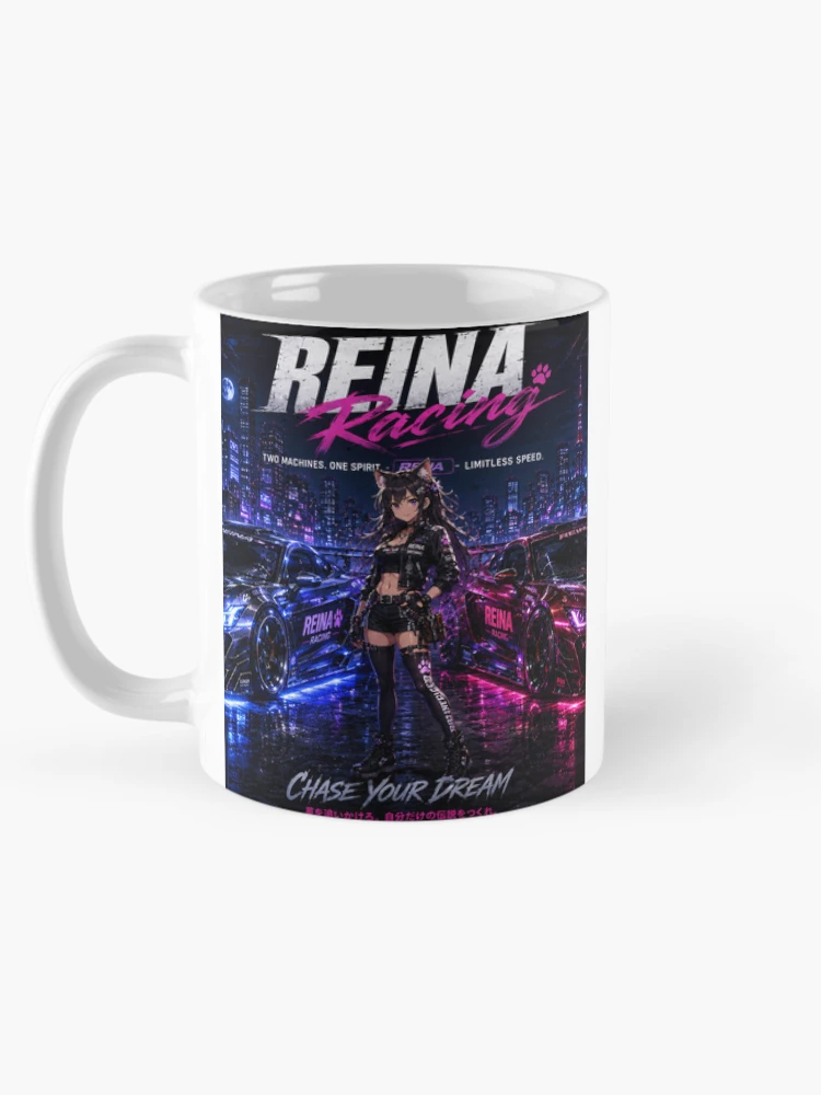 Thumbnail 5 of 6, Coffee Mug, REINA Racing – Two Machines One Spirit designed and sold by RinaWorksJP.
