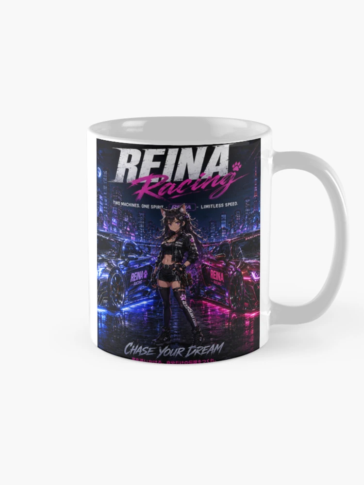 Thumbnail 3 of 6, Coffee Mug, REINA Racing – Two Machines One Spirit designed and sold by RinaWorksJP.