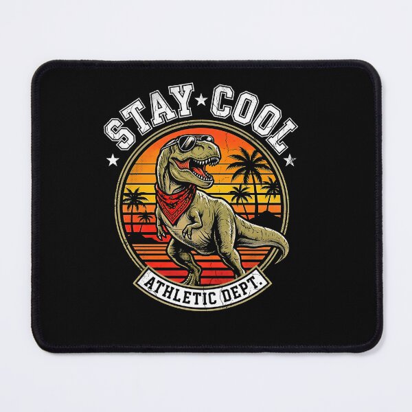Item preview, Stay Cool Athletic Dept T-Rex Sunglasses Retro Sunset Palm Tree Dino designed and sold by graphixpolash.