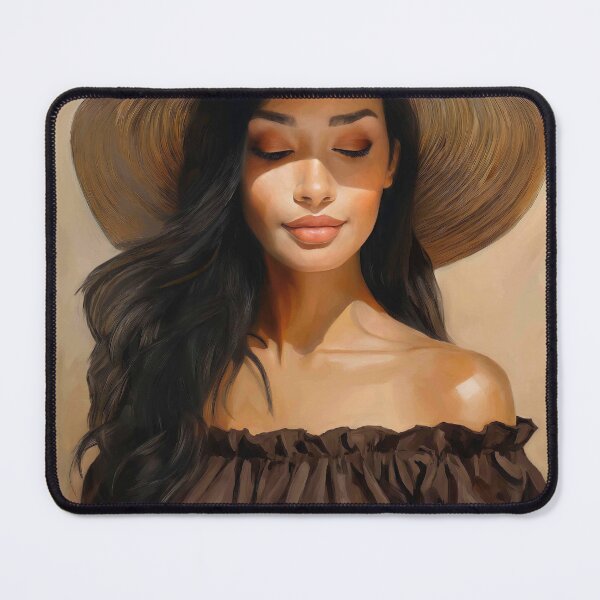 Item preview, Portrait painting young woman in a trendy modern summer outfit designed and sold by TYA - Take Your Art.