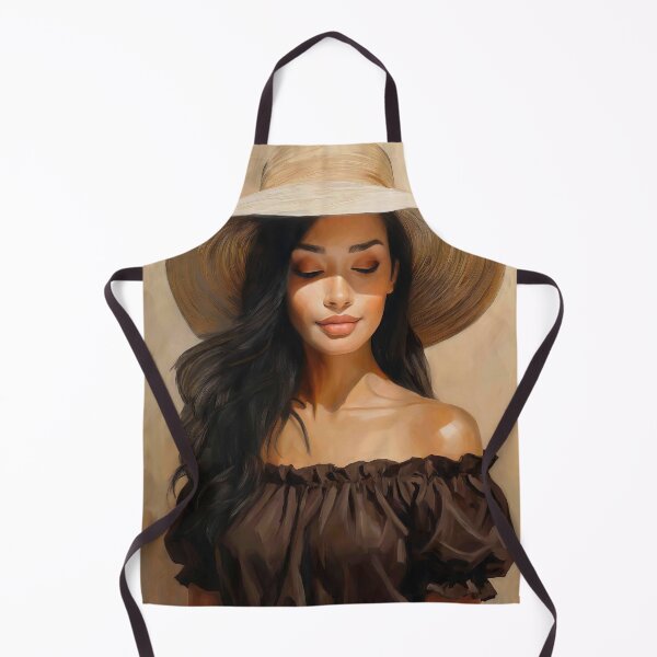Item preview, Portrait painting young woman in a trendy modern summer outfit designed and sold by TYA - Take Your Art.