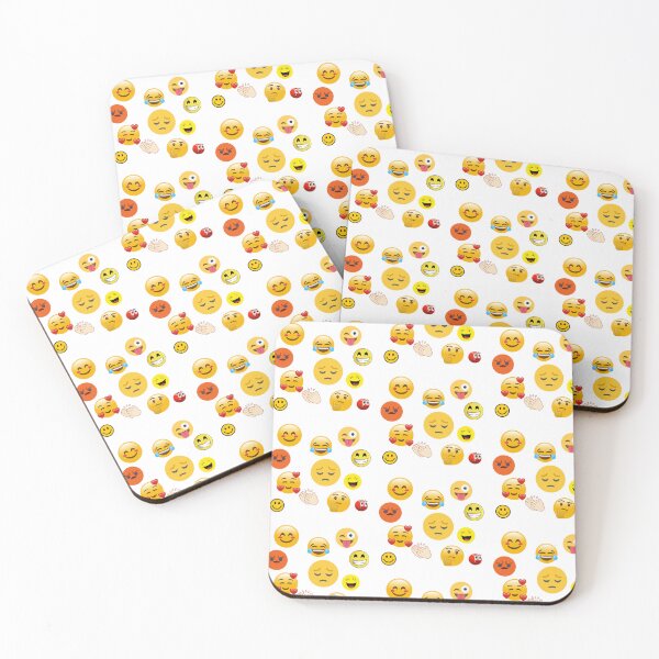 Item preview, Cute Colorful Emoji Collage Print designed and sold by Divichan.