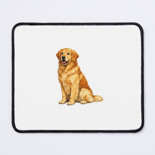Item preview, Vintage Golden Retriever Portrait Sticker | Classic Dog Illustration designed and sold by Brenda Boudaie.