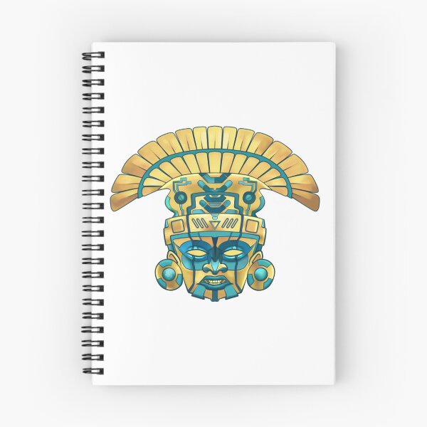 Item preview, Aztec Emperor Golden Headdress Illustration designed and sold by Dammitfrankyart.