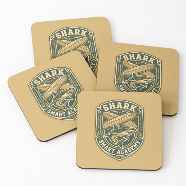 Item preview, Shark Smart Academy Nautical Crest Logo designed and sold by SplashTastic.