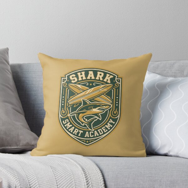 Item preview, Shark Smart Academy Nautical Crest Logo designed and sold by SplashTastic.