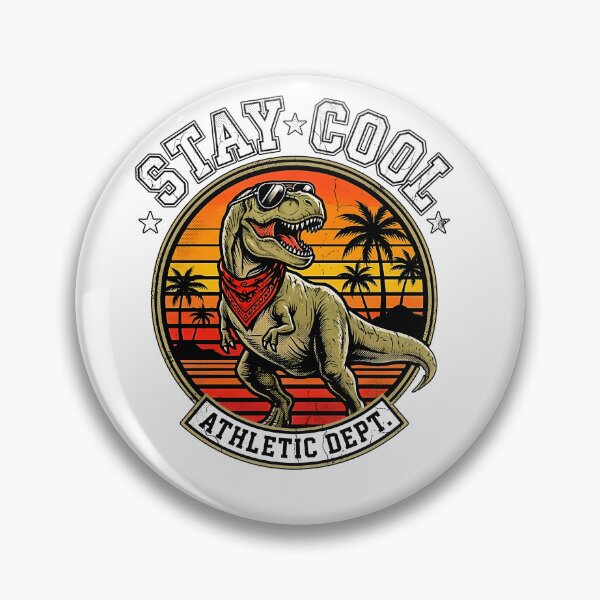Item preview,  Stay Cool Athletic Dept T-Rex Sunglasses Retro Sunset Palm Tree Dino designed and sold by graphixpolash.