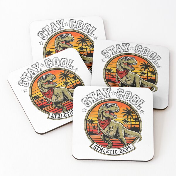 Item preview,  Stay Cool Athletic Dept T-Rex Sunglasses Retro Sunset Palm Tree Dino designed and sold by graphixpolash.