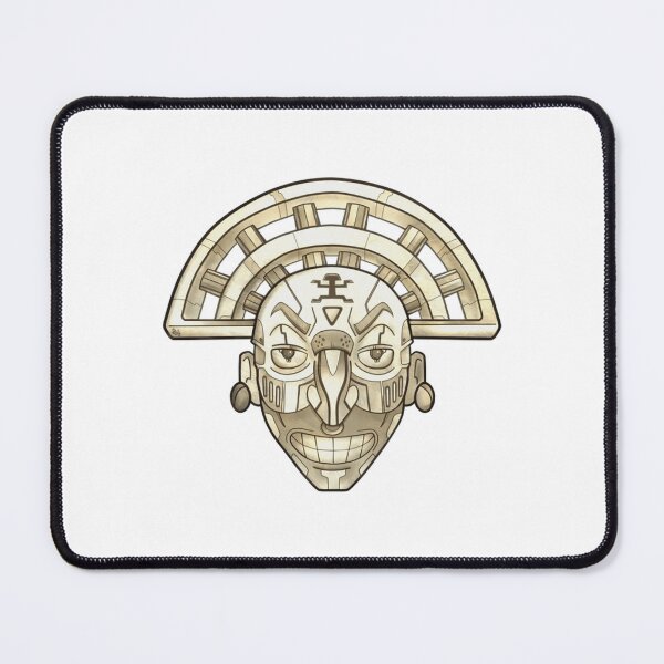 Item preview, Ancient Mayan Shaman Tribal Mask Art designed and sold by Dammitfrankyart.