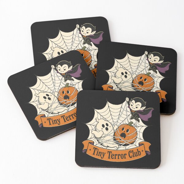 Item preview, Tiny Terror Club Cute Halloween Ghost Pumpkin Vampire Design designed and sold by Fangtasia77.