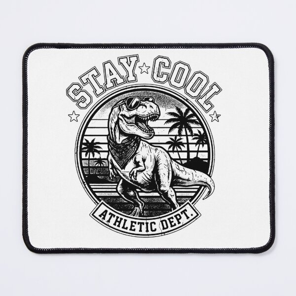 Item preview, Stay Cool Athletic Dept T-Rex Sunglasses Retro Sunset Palm Tree Dino designed and sold by graphixpolash.