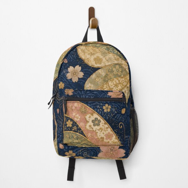 Item preview, Butterfly with Cherry Blossoms - Japanese Kimono Yuzen Art designed and sold by WabiSabiArts.