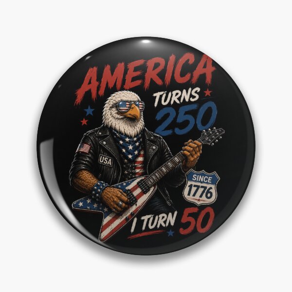 Item preview, America Turns 250 I Turn 50 – Funny Patriotic 50th Birthday designed and sold by GibasVisuals.