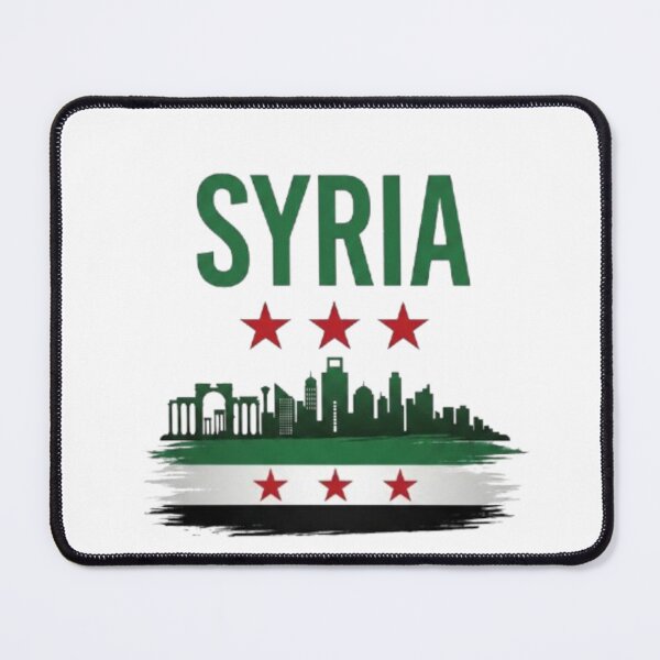 Item preview, Copy of Syrian flag with wheat ears Daraa design designed and sold by Ahmedsyde.