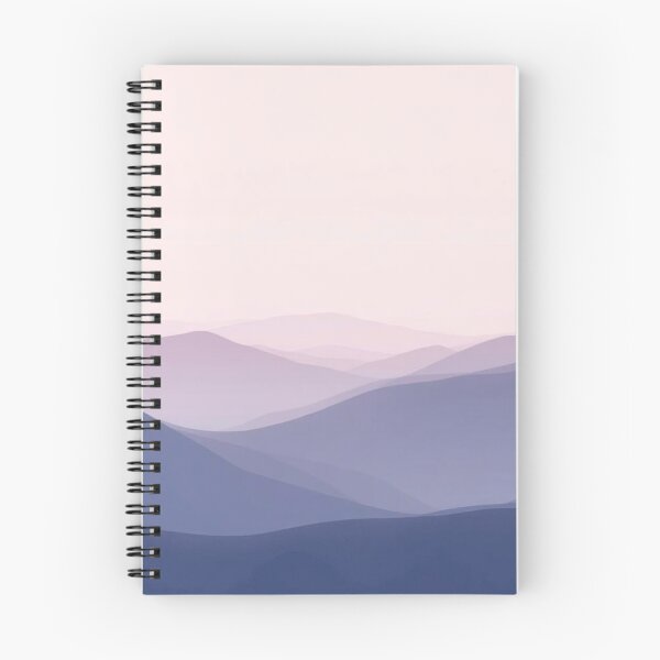 Item preview, Dreamy Pastel Mountain Layers | Minimalist Purple Landscape Art designed and sold by EllDAV777.