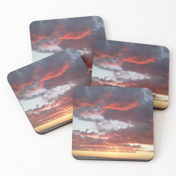 Item preview, Dramatic fiery sky over the ocean at sunset designed and sold by Nenette11.