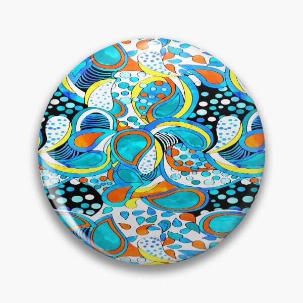 Item preview, Paisley in Blue designed and sold by ViaARTfactory.