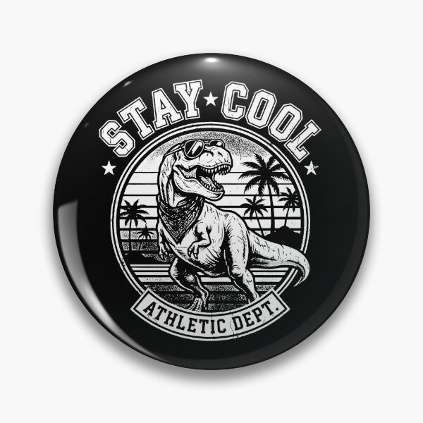 Item preview, Stay Cool Athletic Dept T-Rex Sunglasses Retro Sunset Palm Tree Dino designed and sold by graphixpolash.