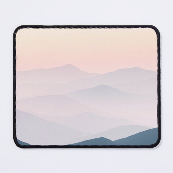 Item preview, Ethereal Pastel Mountain Layers at Dawn designed and sold by EllDAV777.