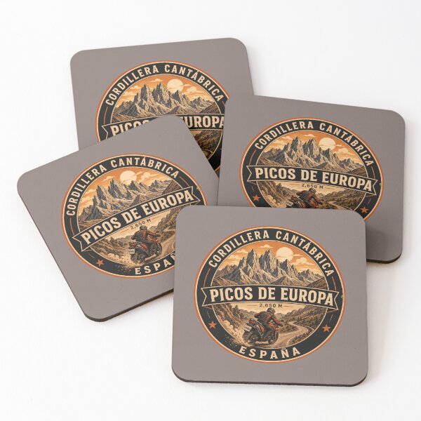 Item preview, Picos de Europa Spain Motorcycle Sticker TShirt 04 designed and sold by OuterShellUK.
