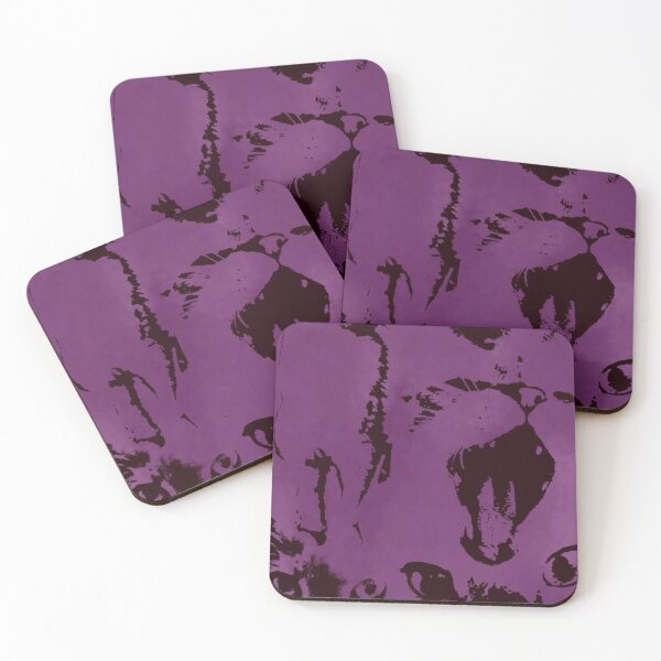 Item preview, purple cat aesthetic designed and sold by BrontesWhimsyStore.