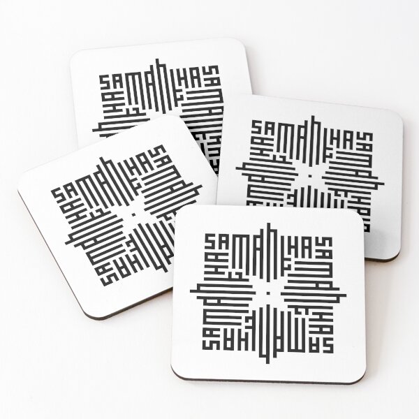 Item preview, SAMANTHA | Black  | Modern Geometric Kufi Calligraphy | From Name to Art   designed and sold by FOR YOUR NAME.