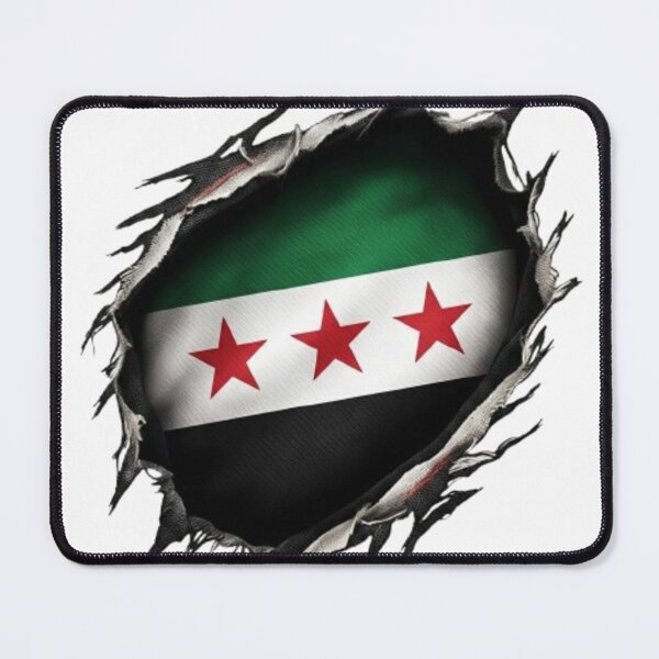 Item preview, Copy of Copy of Copy of Copy of Copy of Syrian flag with wheat ears Daraa design designed and sold by Ahmedsyde.