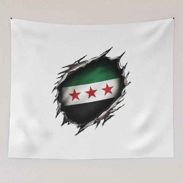 Item preview, Copy of Copy of Copy of Copy of Copy of Syrian flag with wheat ears Daraa design designed and sold by Ahmedsyde.