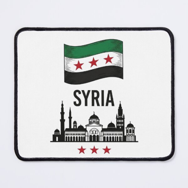 Item preview, Copy of Copy of Copy of Copy of Copy of Copy of Copy of Syrian flag with wheat ears Daraa design designed and sold by Ahmedsyde.