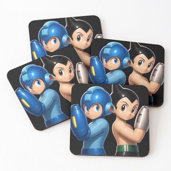 Item preview, Mega Man x Astro Boy Crossover Design | Retro Robot Hero Aesthetic designed and sold by MerchViz.