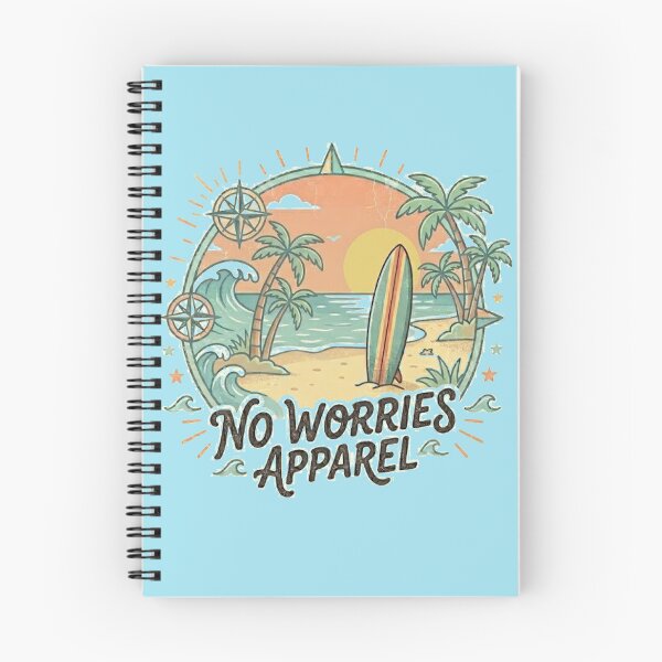 Item preview, No Worries Beach Surf Retro Vintage Graphic Tee - Vintry Off designed and sold by VintryOff.