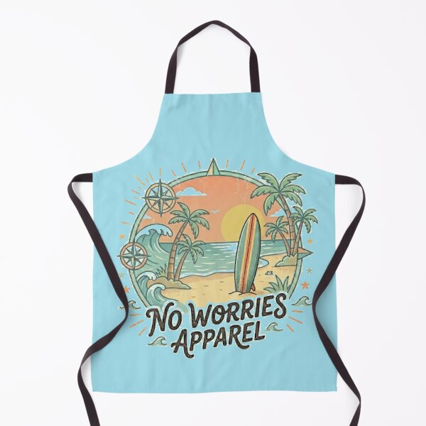 Item preview, No Worries Beach Surf Retro Vintage Graphic Tee - Vintry Off designed and sold by VintryOff.
