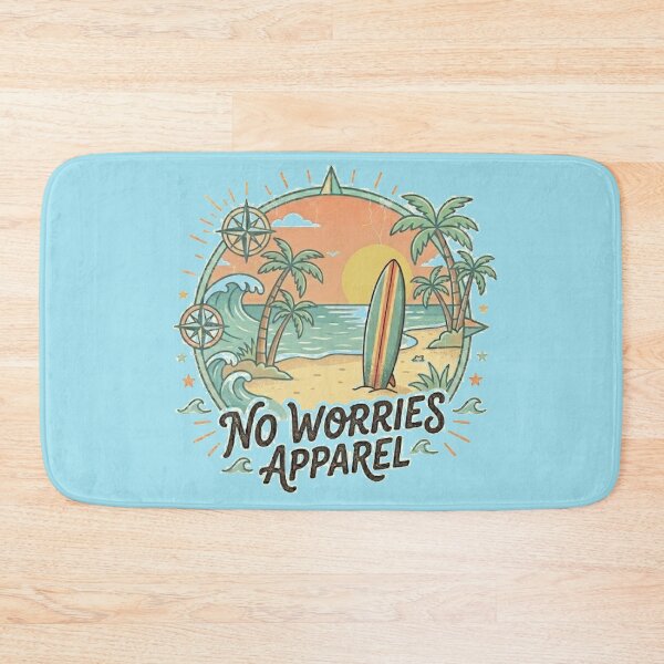 Item preview, No Worries Beach Surf Retro Vintage Graphic Tee - Vintry Off designed and sold by VintryOff.