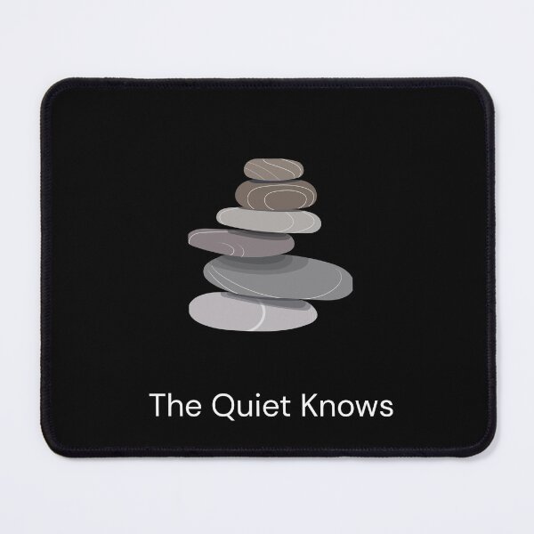 Item preview, The Quiet Knows Zen Stones Minimal Meditation Design designed and sold by ContigoART.