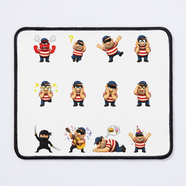 Item preview, Funny Burglar Character Sticker Pack Emojis designed and sold by RamyGallery.